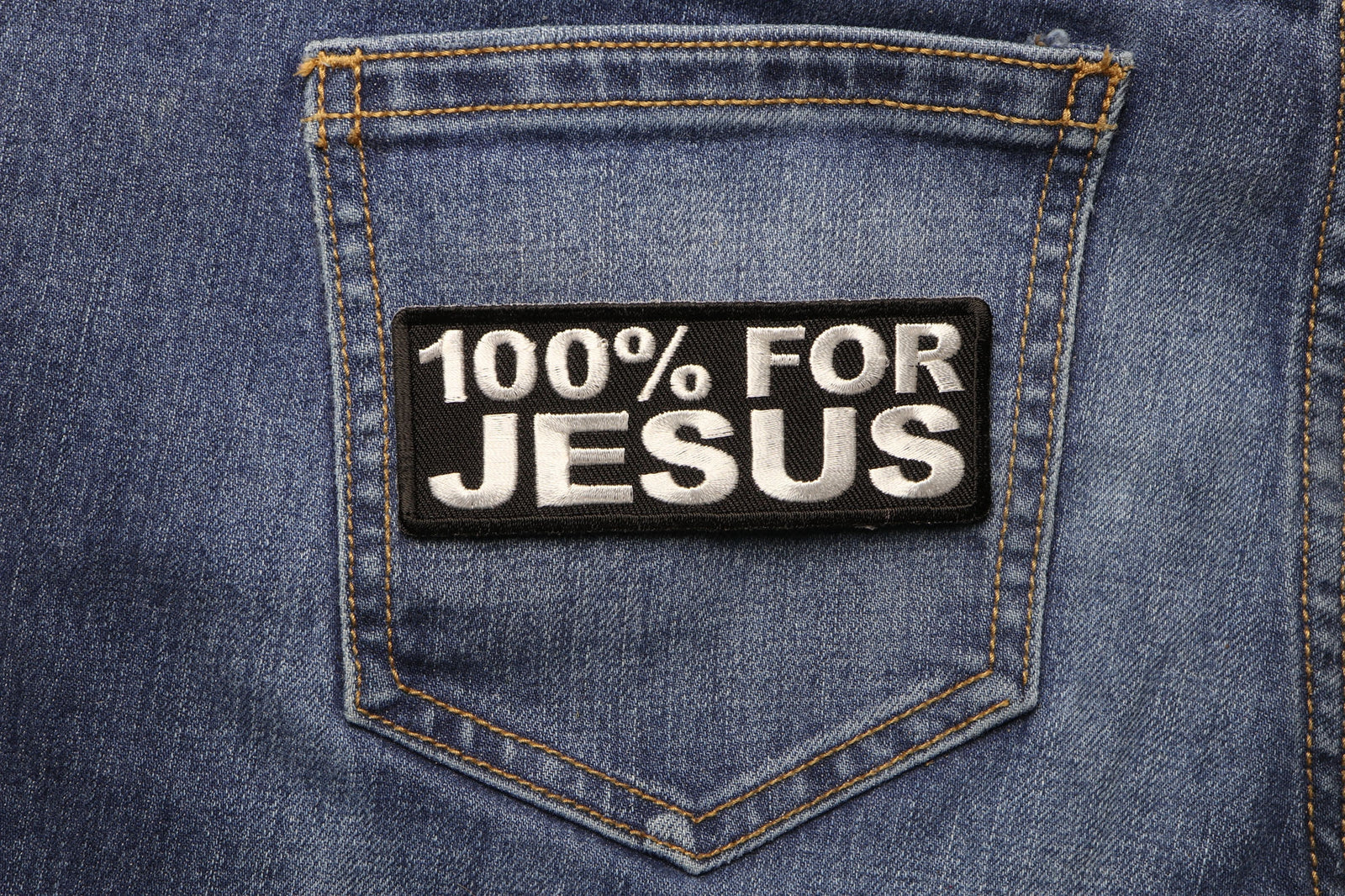 100 Percent for Jesus Embroidered Patch product image 5