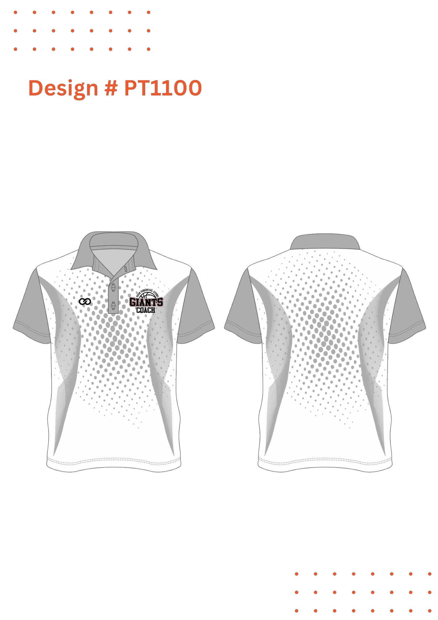 Custom Coach Polo Shirts – Mockup Design
