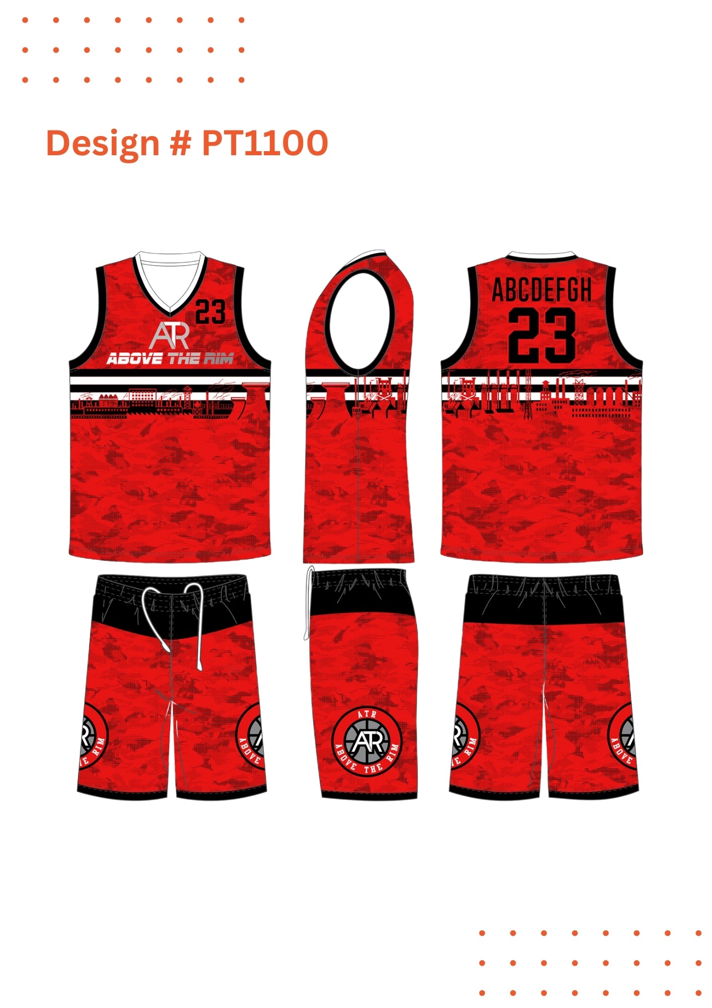 Custom Basketball Uniforms – Mockup Designs