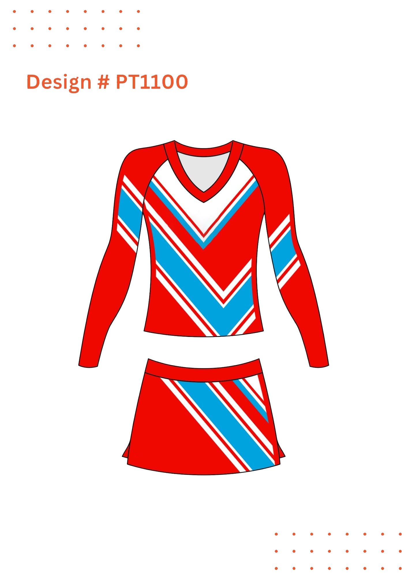 Custom Cheerleading Uniform Mockups