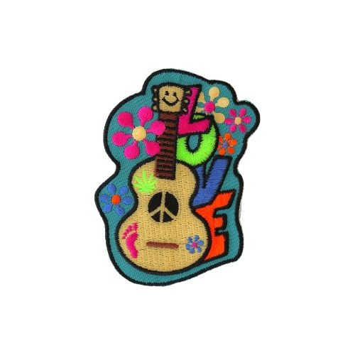 Love Guitar Embroidered Patch product image 1