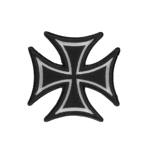 Biker Cross Embroidered Patch product image 1