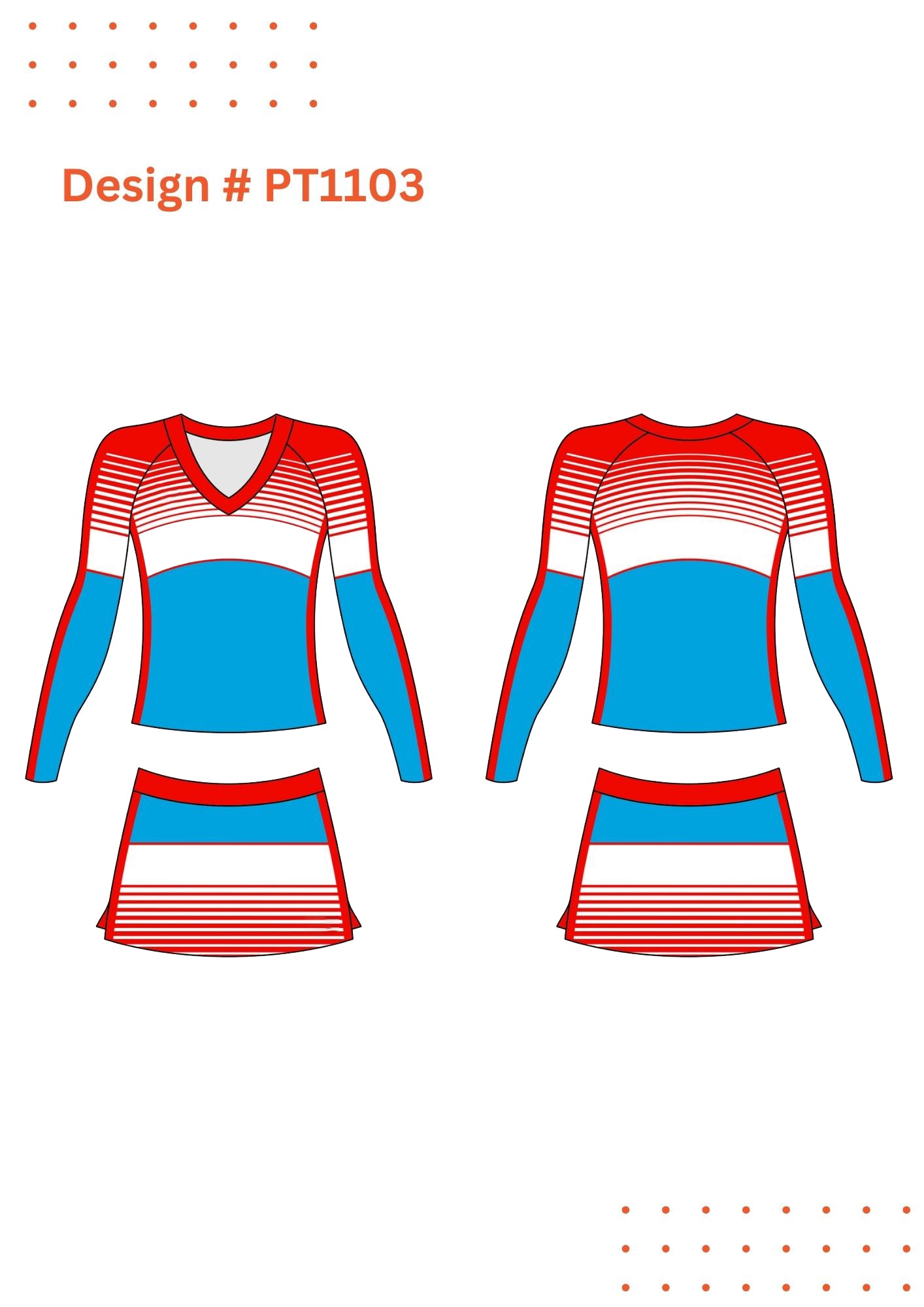 Custom Cheerleading Uniform Mockups