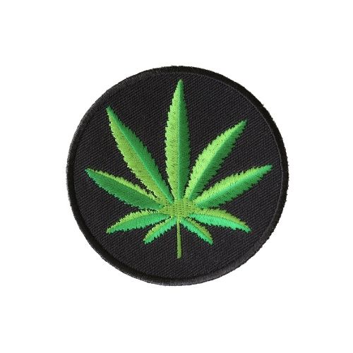 Cannabis Leaf Novelty Embroidered Patch product image 1