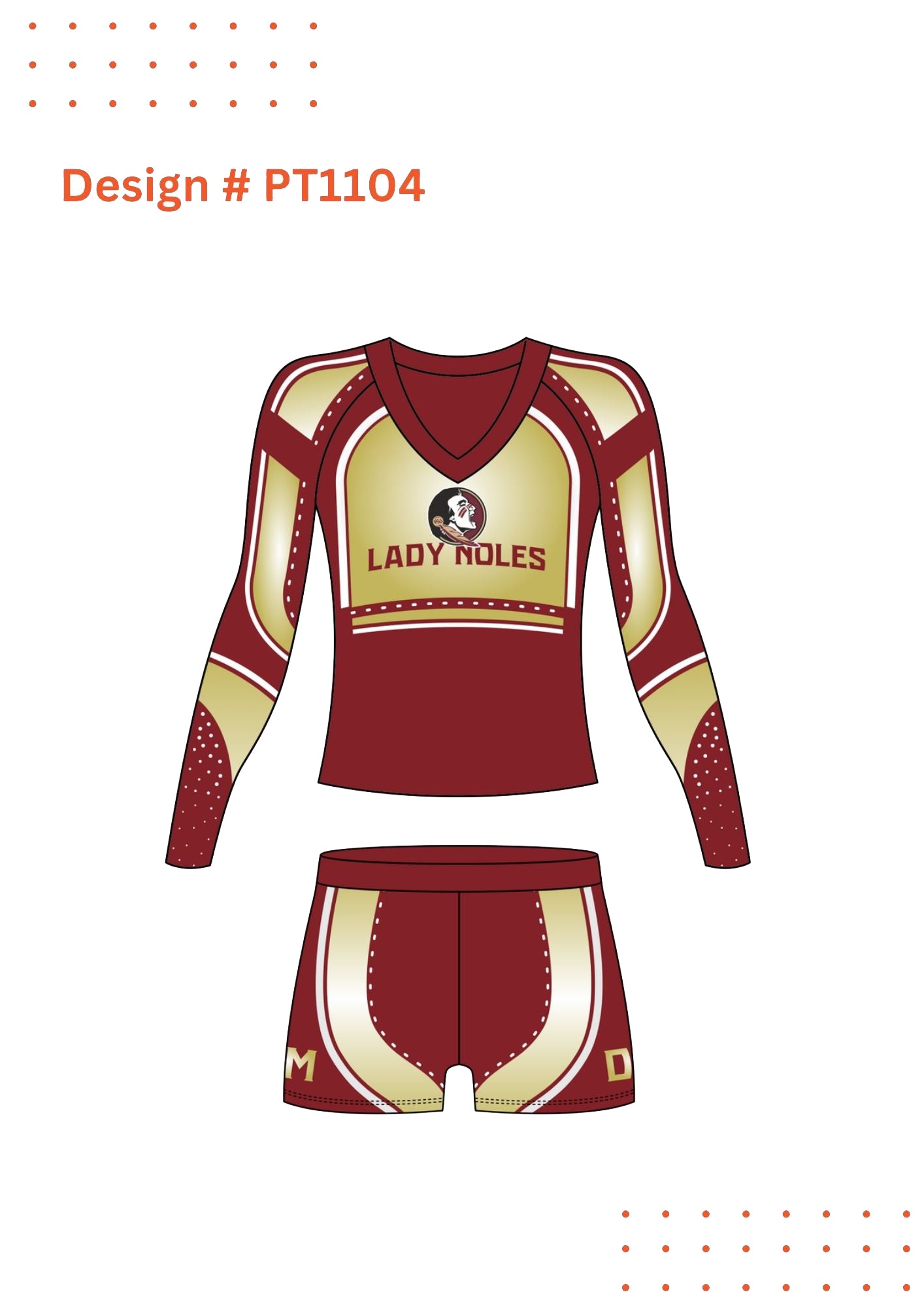 Custom Cheerleading Uniform Mockups