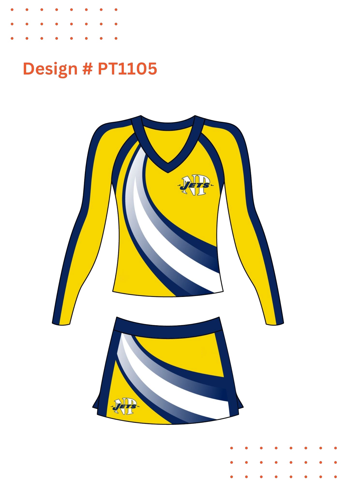 Custom Cheerleading Uniform Mockups