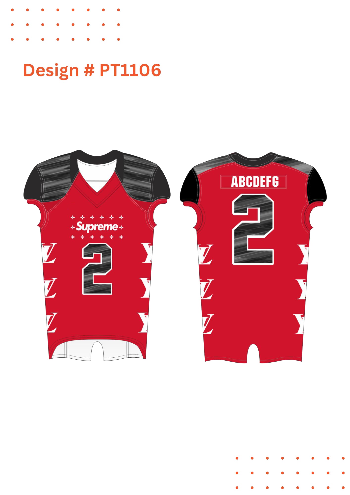 Custom Flag Football Jersey Mockups
