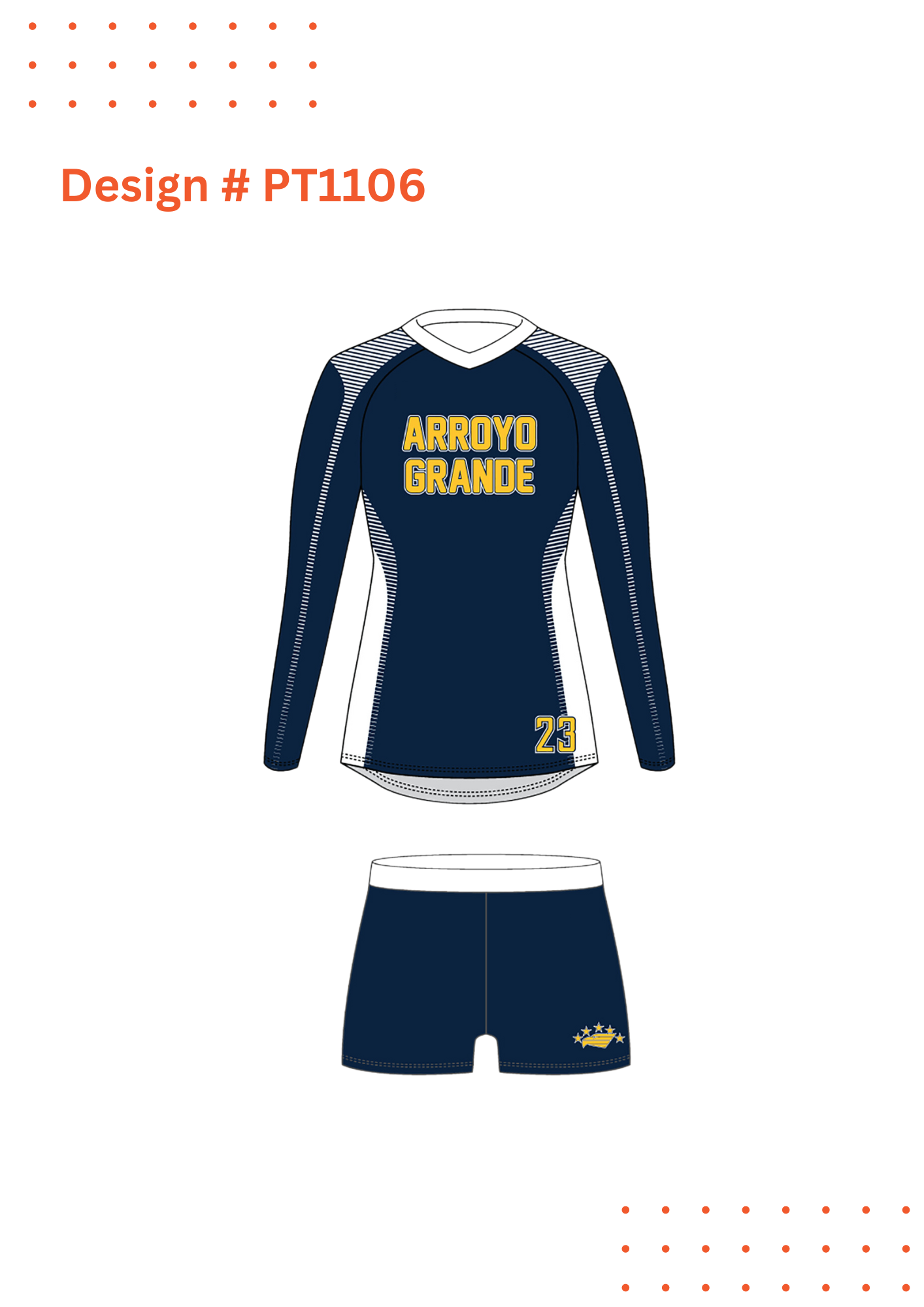 Custom Volleyball Uniform Mockups