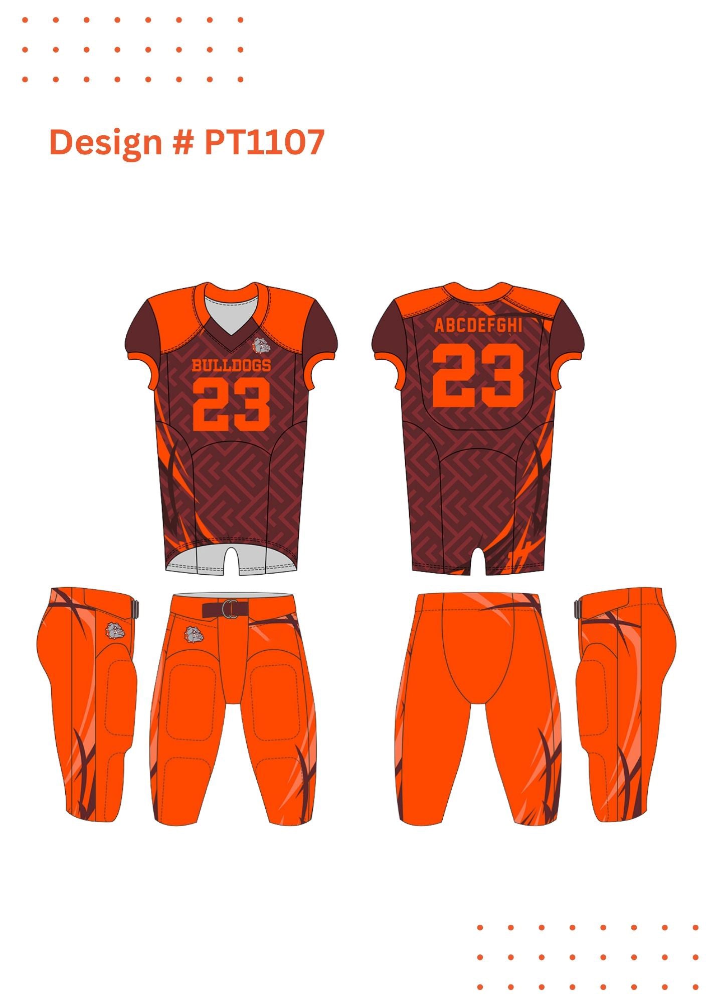 Custom Football Uniform Mockups