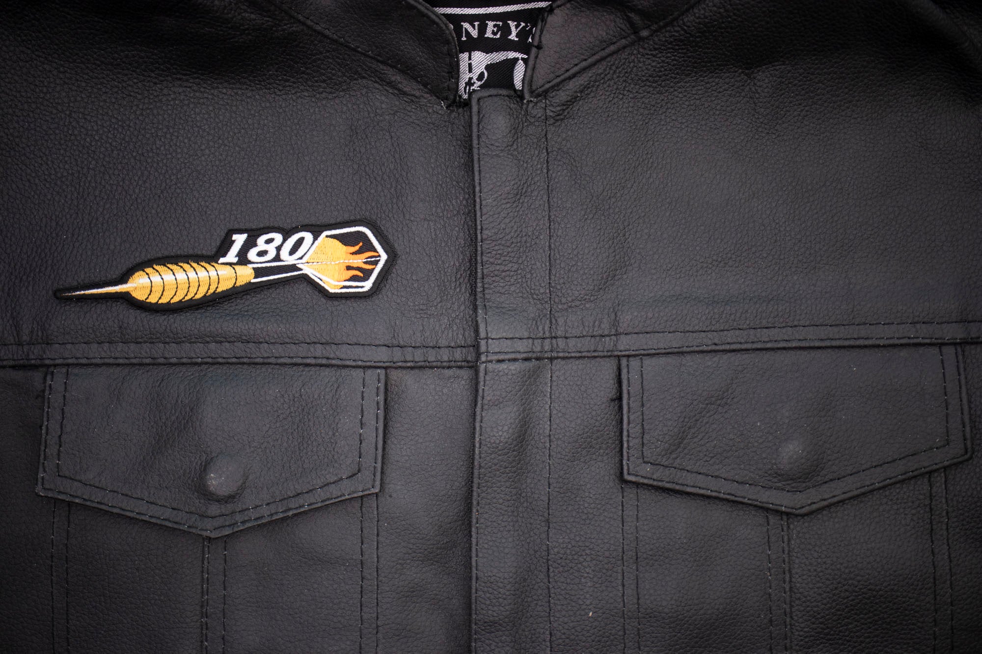 180 Dart Throw Embroidered Patch - Celebrate Your Perfect Score (  4 x 3 inches )