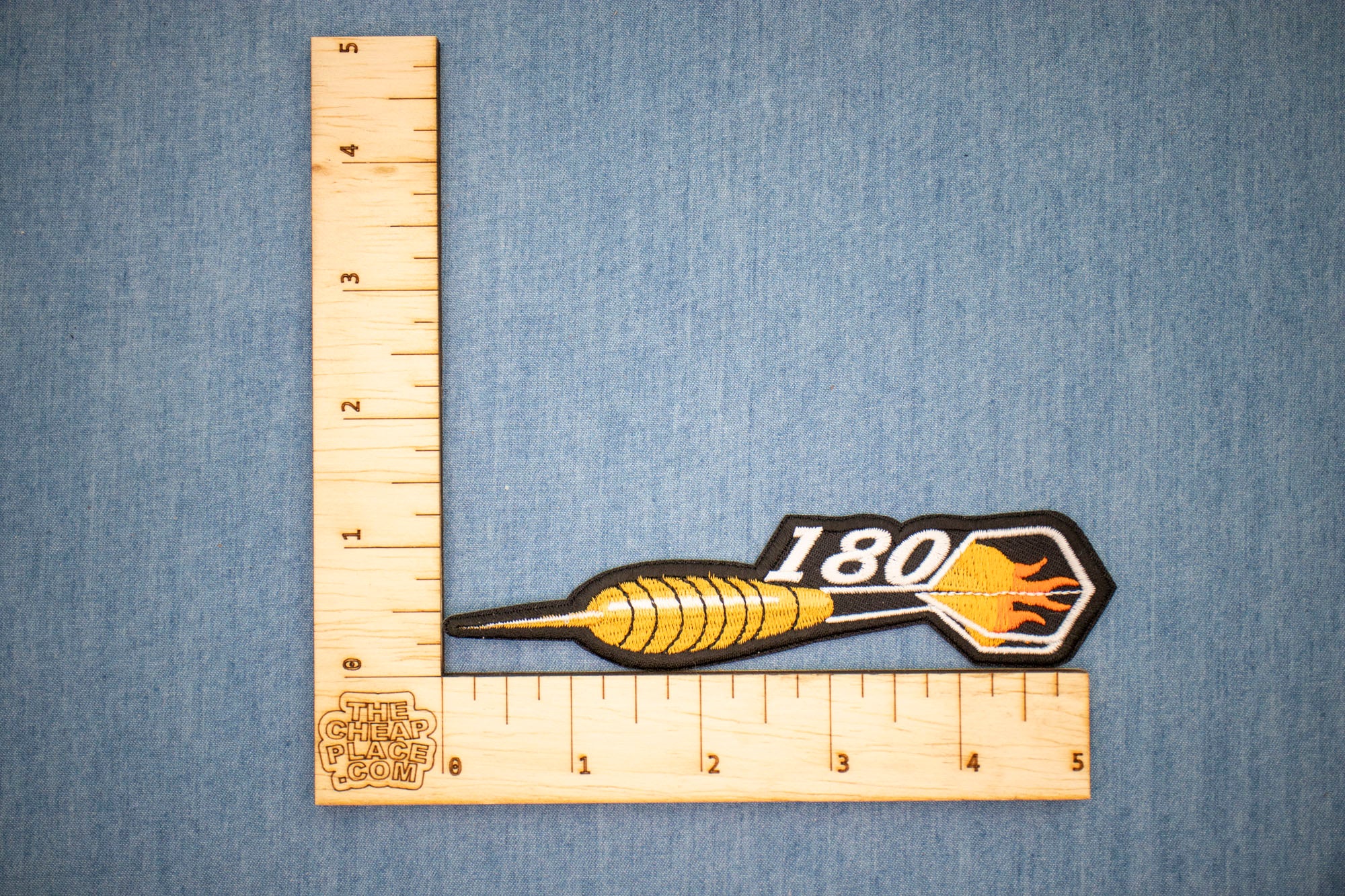 180 Dart Throw Embroidered Patch - Celebrate Your Perfect Score (  4 x 3 inches )