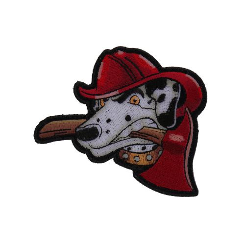 Fireman's Dog Embroidered Patch front product view