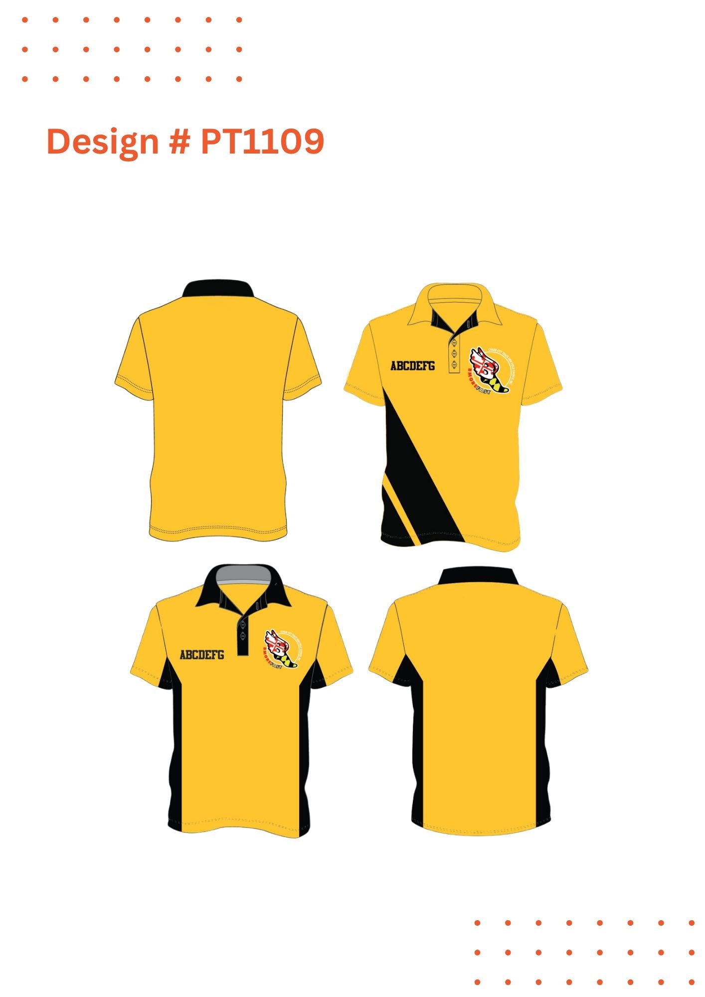 Custom Coach Polo Shirts – Mockup Design