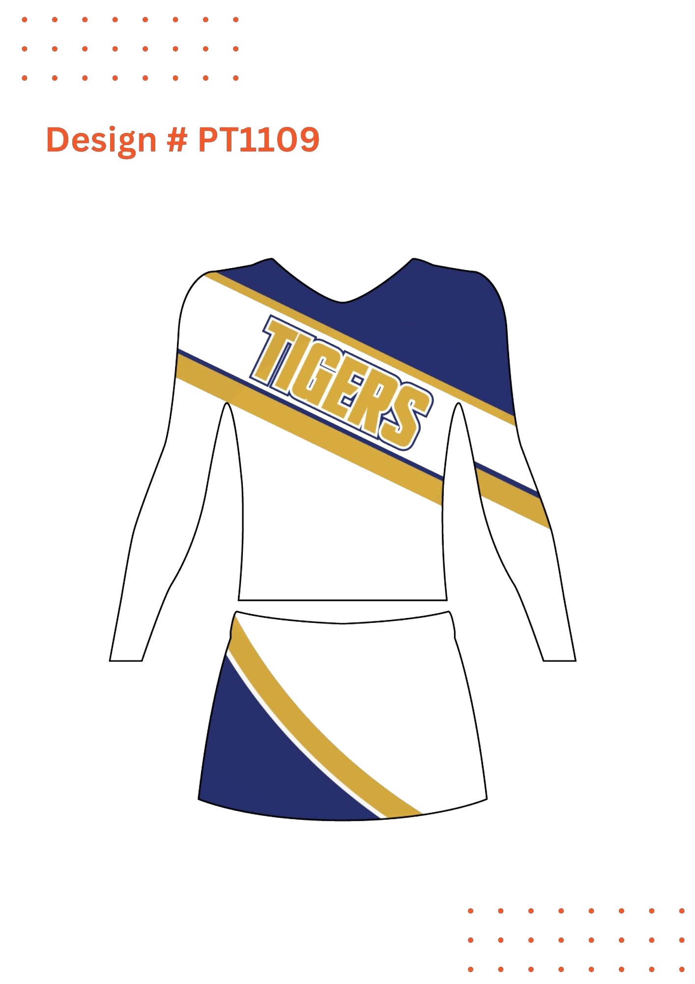 Custom Cheerleading Uniform Mockups