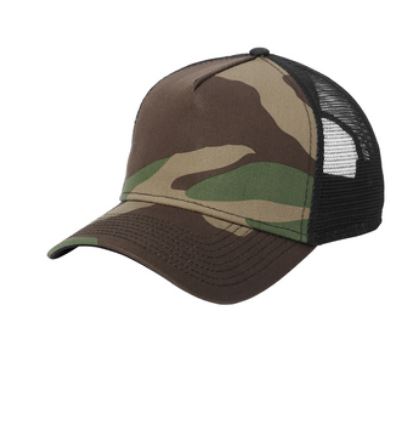 Snapback Trucker Cap - Camo/Black