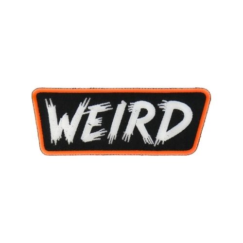 WEIRD Text Embroidered Patch product image 1