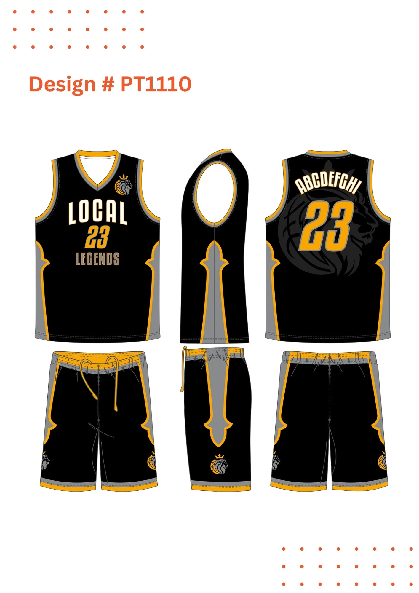 Custom Basketball Uniforms – Mockup Designs