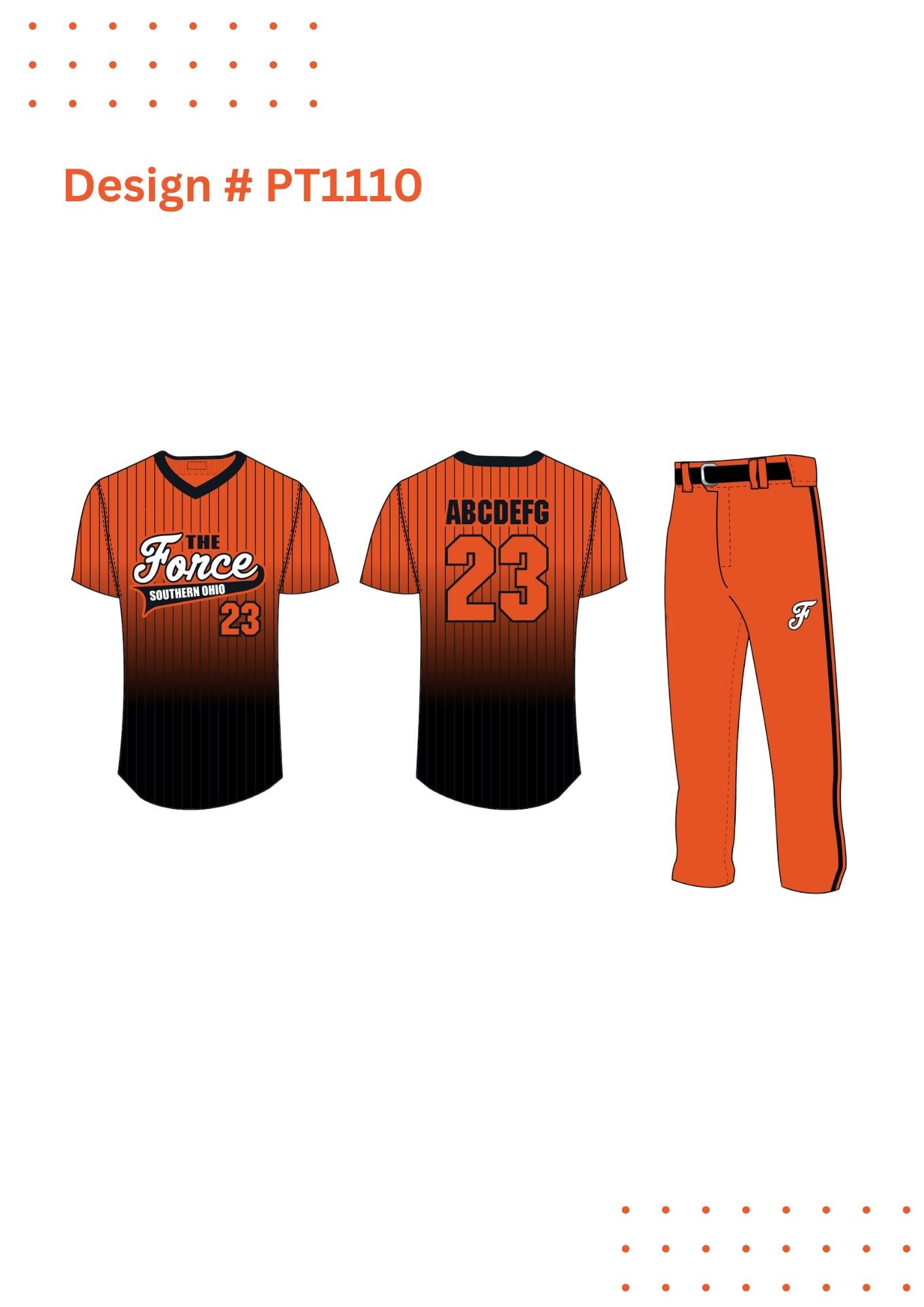 Custom Baseball Kit Design Mockup – Fully Customizable