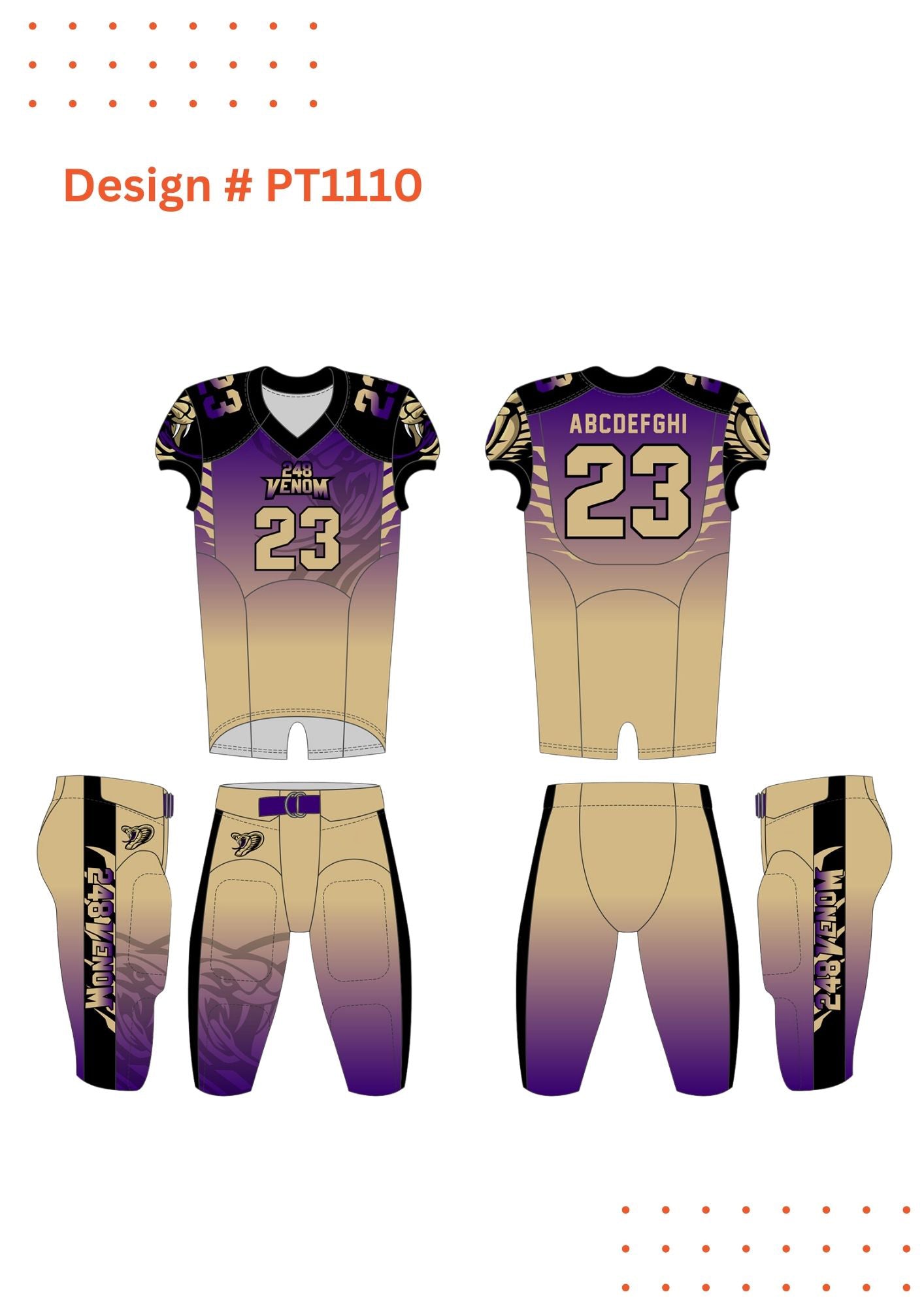 Custom Football Uniform Mockups