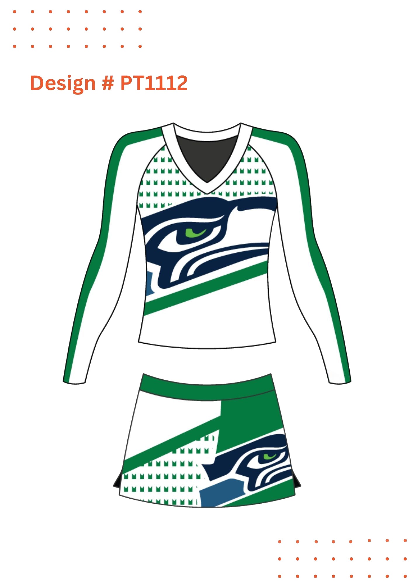 Custom Cheerleading Uniform Mockups