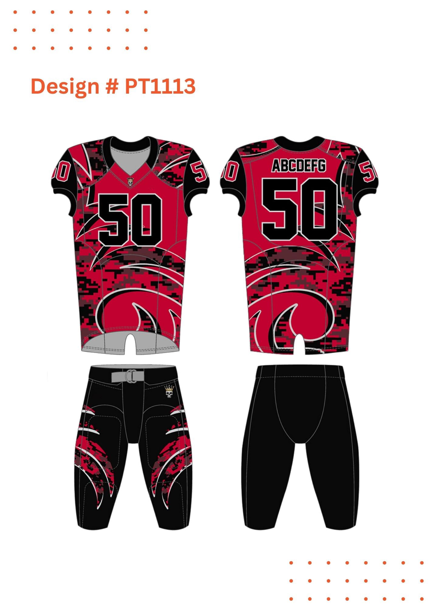 Custom Football Uniform Mockups
