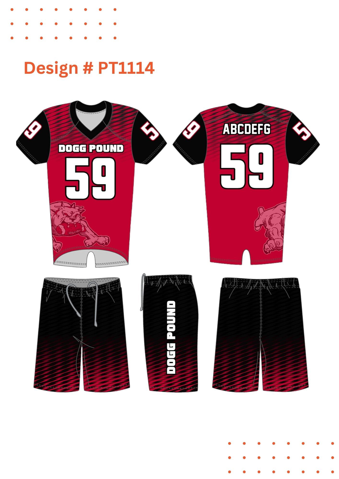 Custom Football Uniform Mockups