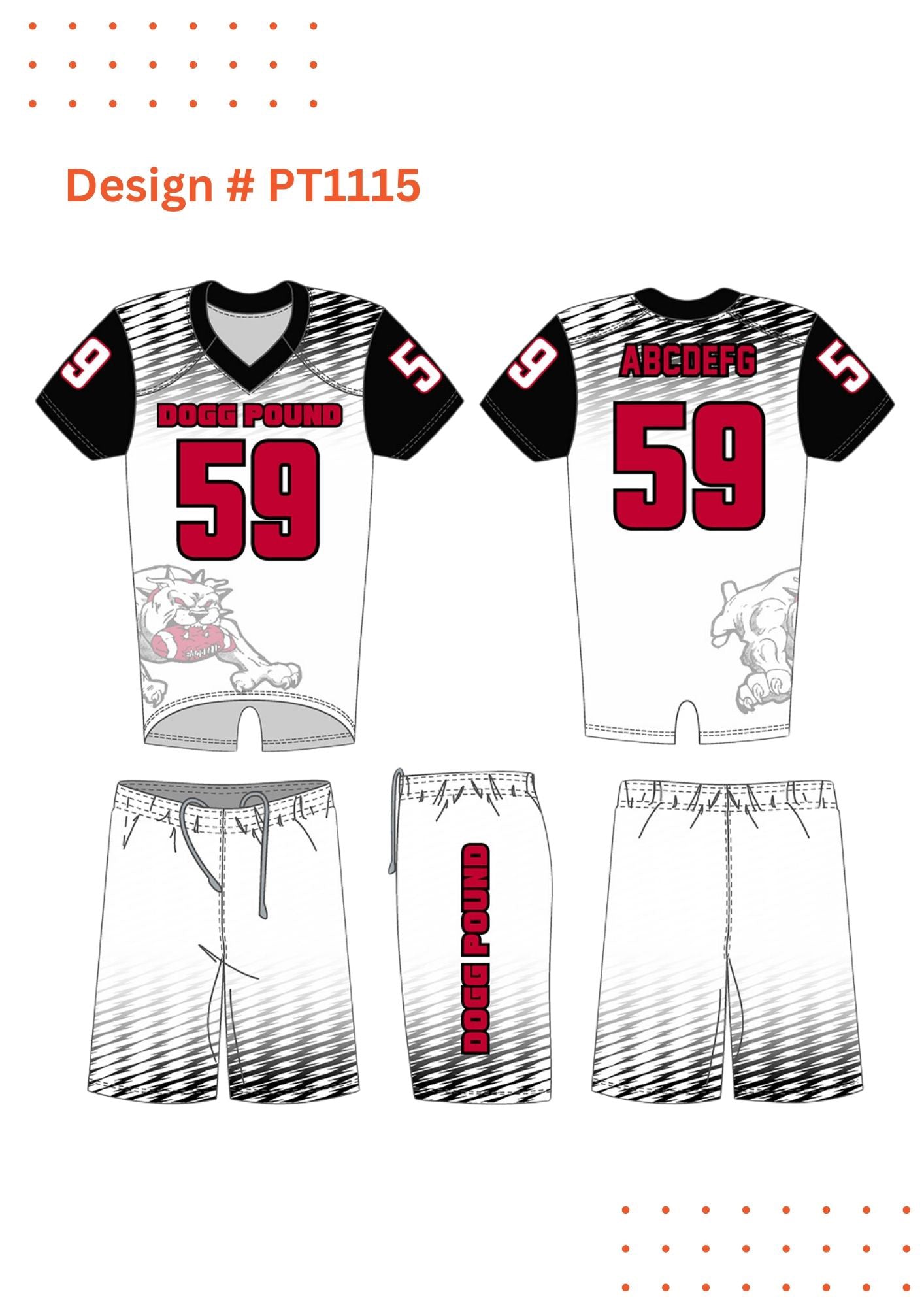 Custom Football Uniform Mockups