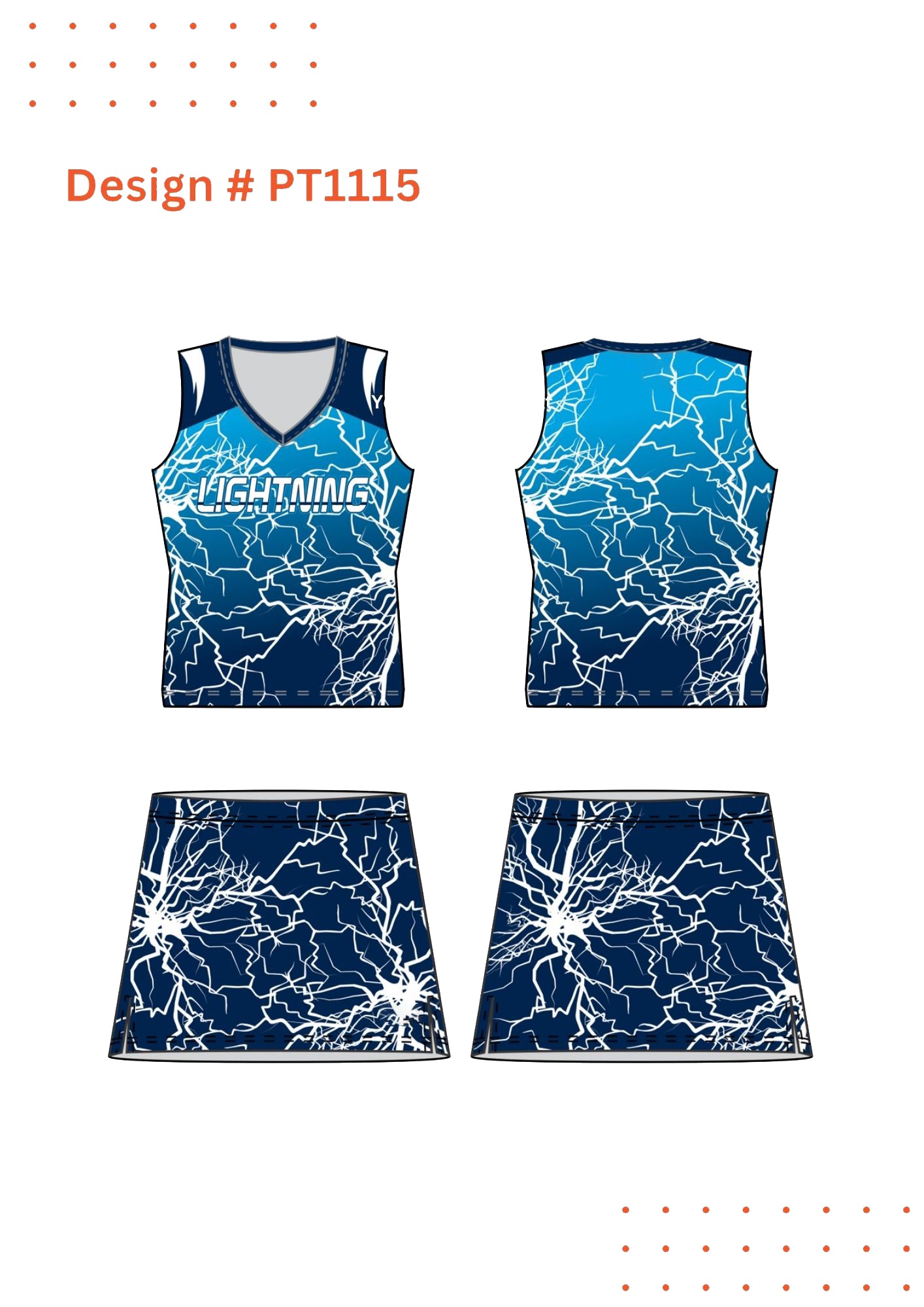 Custom Cheerleading Uniform Mockups