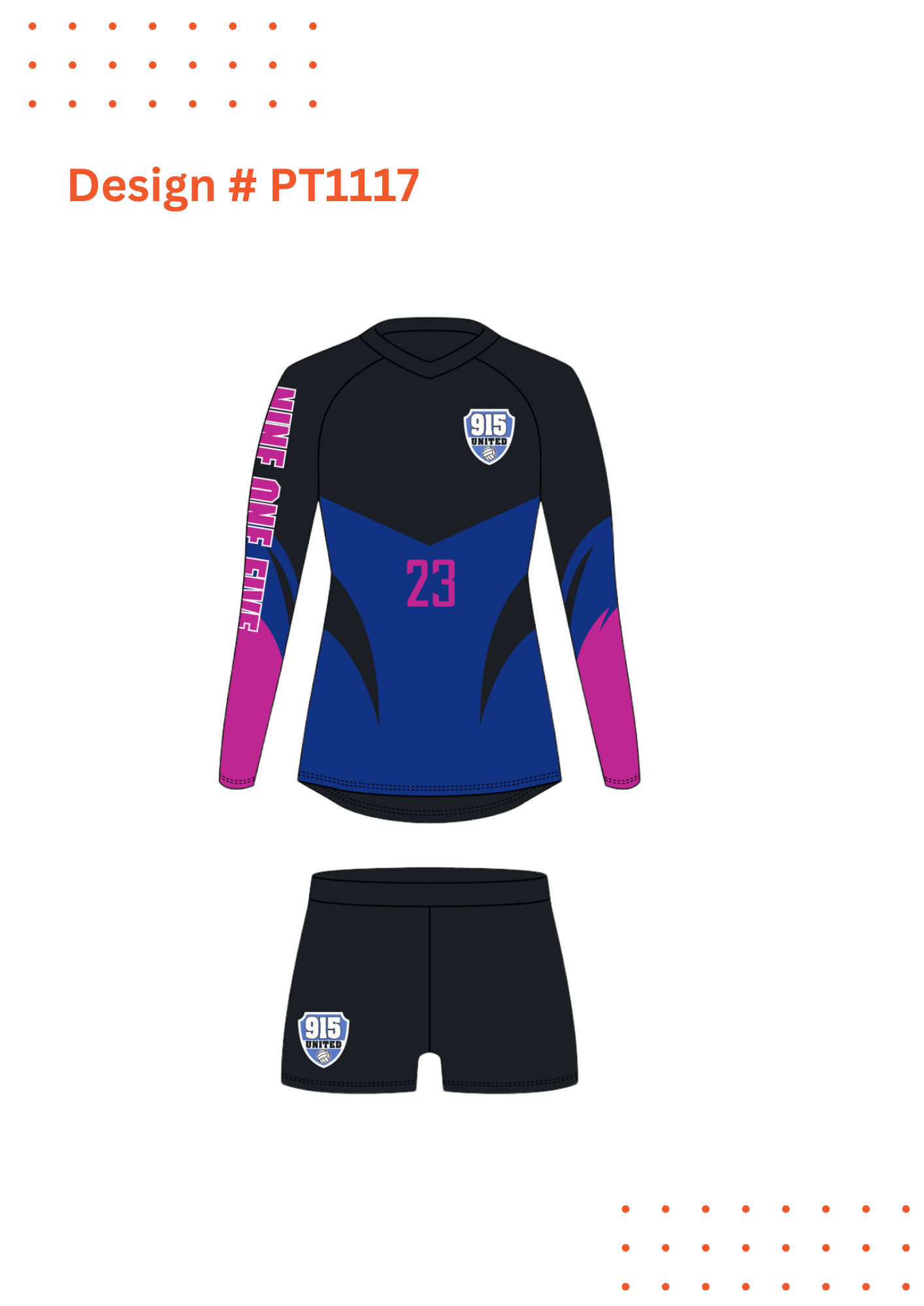 Custom Volleyball Uniform Mockups