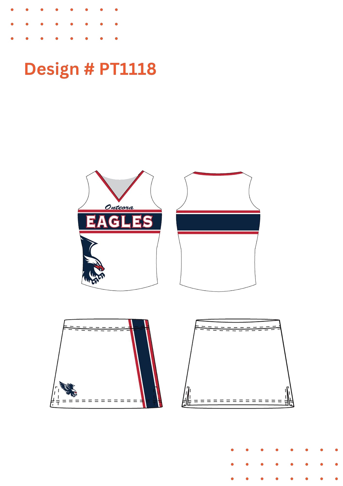 Custom Cheerleading Uniform Mockups