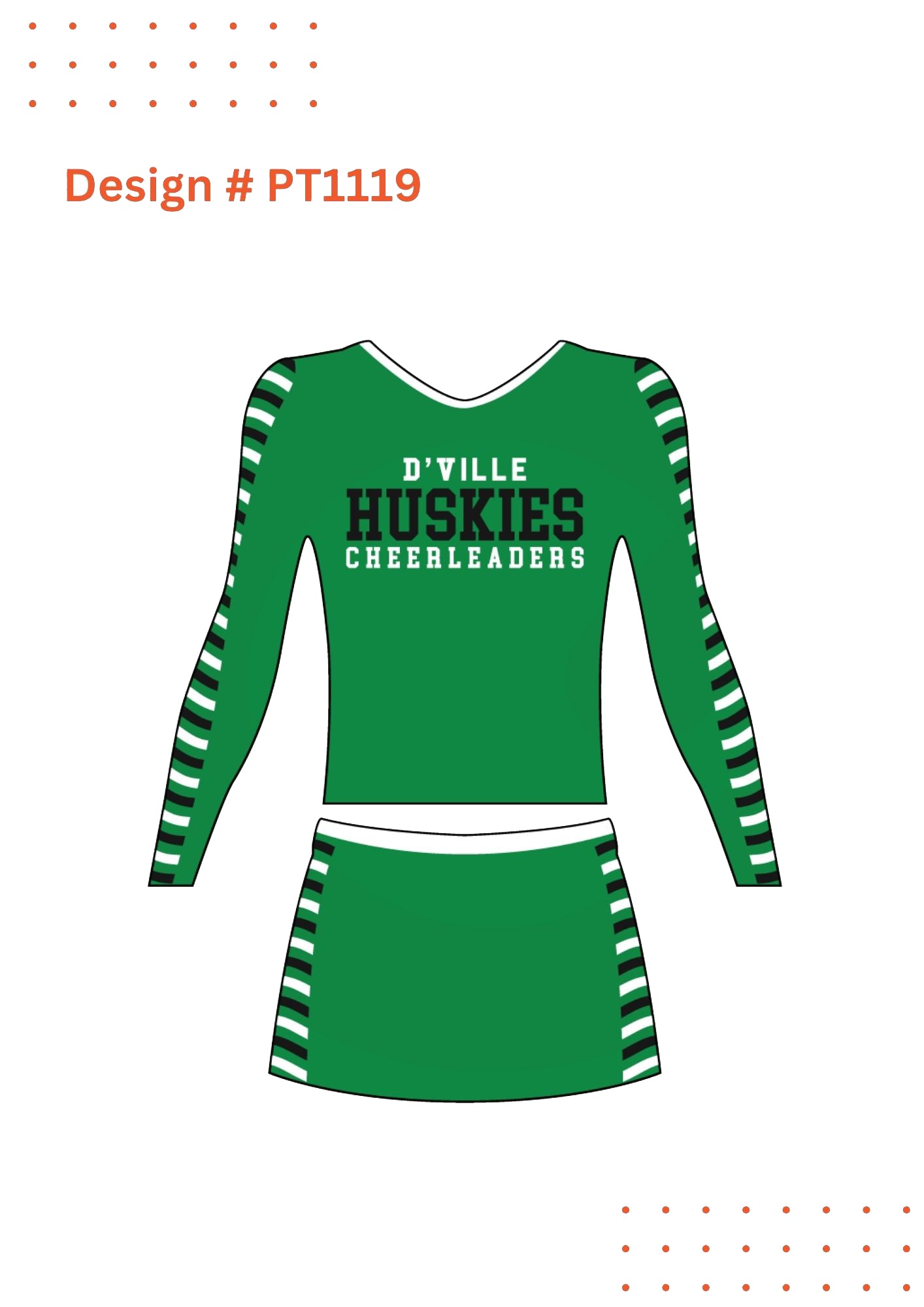 Custom Cheerleading Uniform Mockups