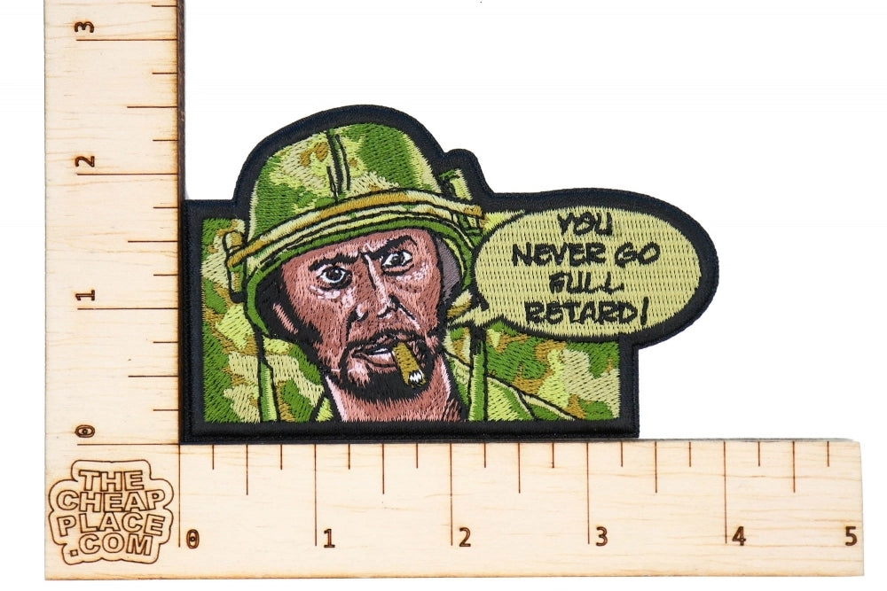 Military Novelty Text Embroidered Patch