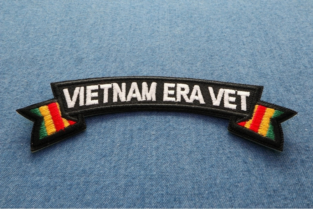 Vietnam Era Vet Patch - Embroidered Iron-On/Sew-On Patch ( 4 x 1.5 inche )