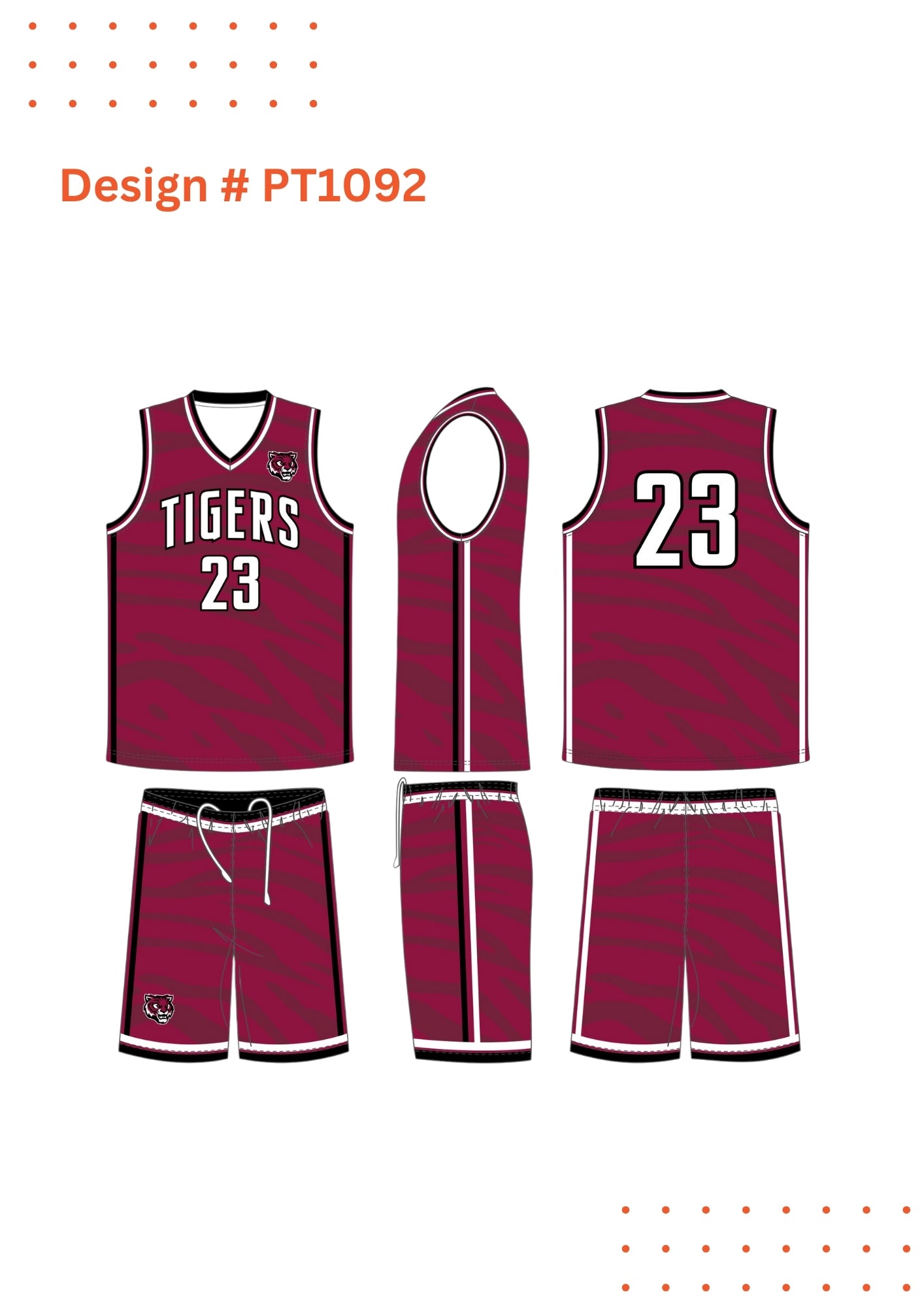 Custom Basketball Uniforms – Mockup Designs