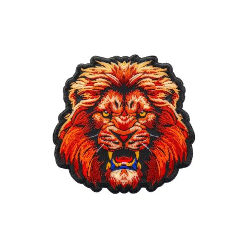 Lion Stare Embroidered Patch front product view