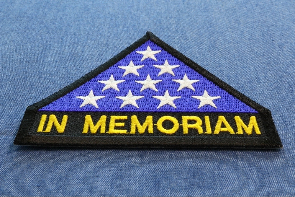 In Memoriam Folded Flag Patch