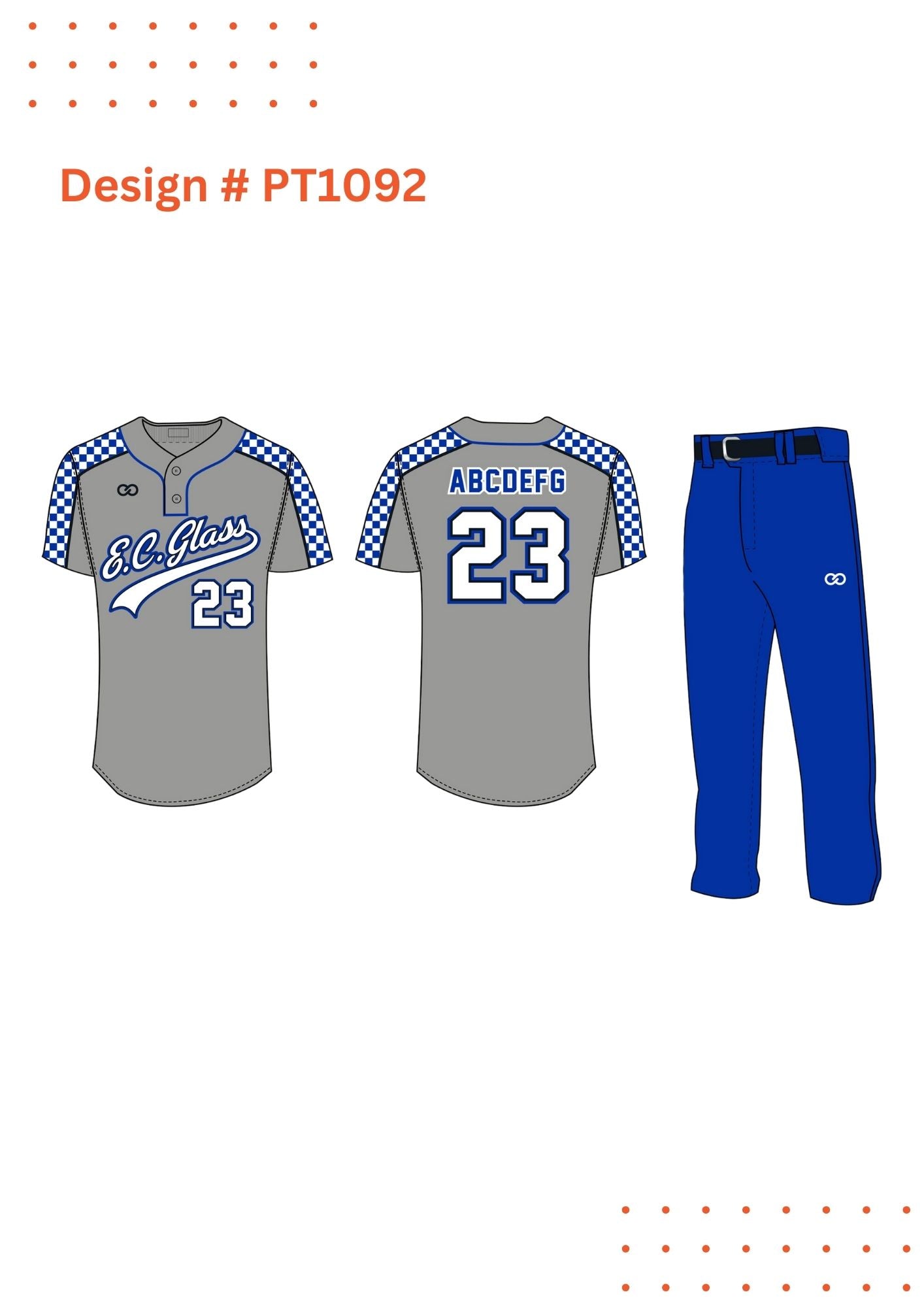 Custom Baseball Kit Design Mockup – Fully Customizable