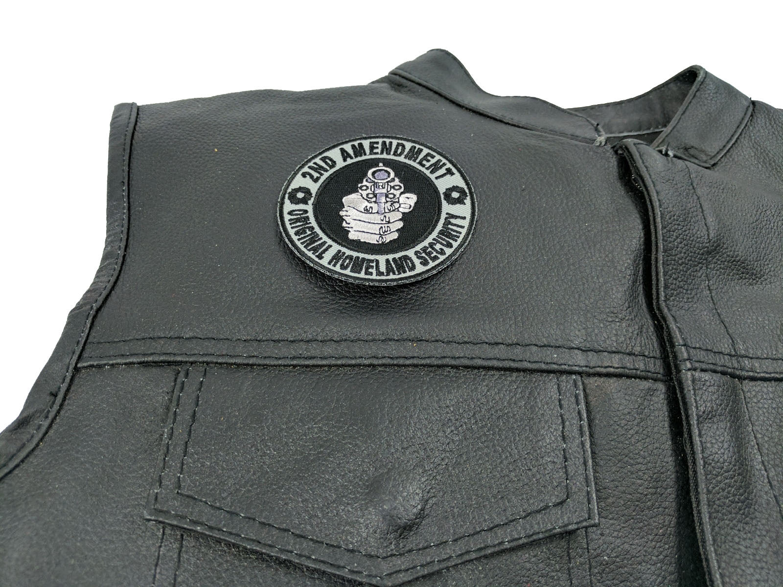 2nd Amendment Homeland Security Gun Patch ( 3 x 3 inches )