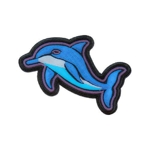 Dolphin Embroidered Patch front product view