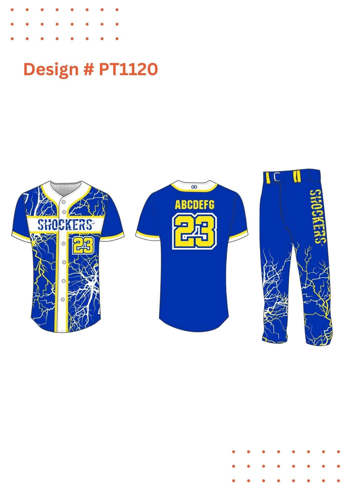 Custom Baseball Kit Design Mockup – Fully Customizable