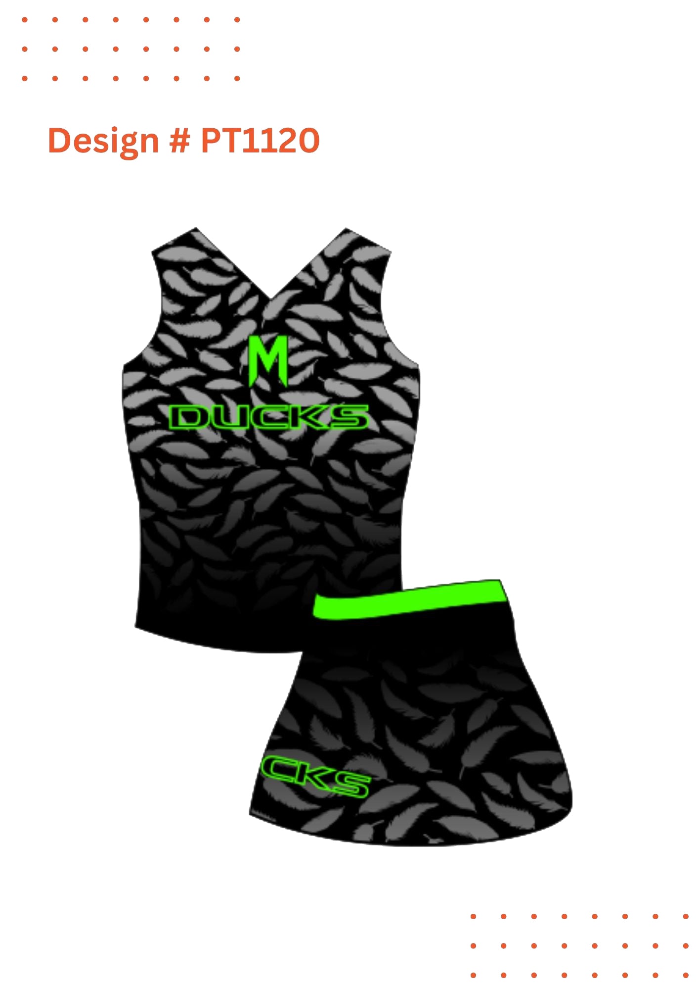 Custom Cheerleading Uniform Mockups