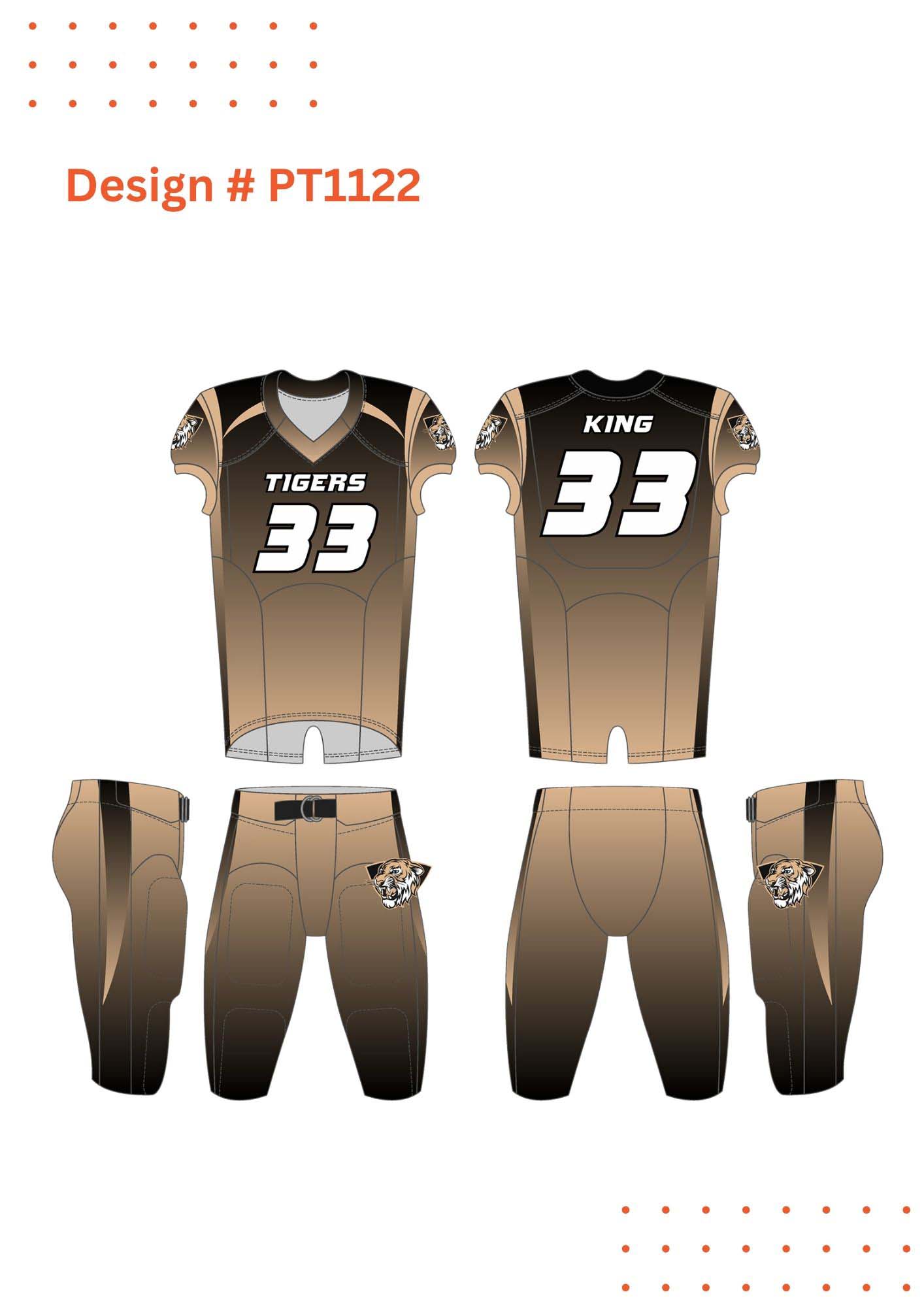 Custom Football Uniform Mockups