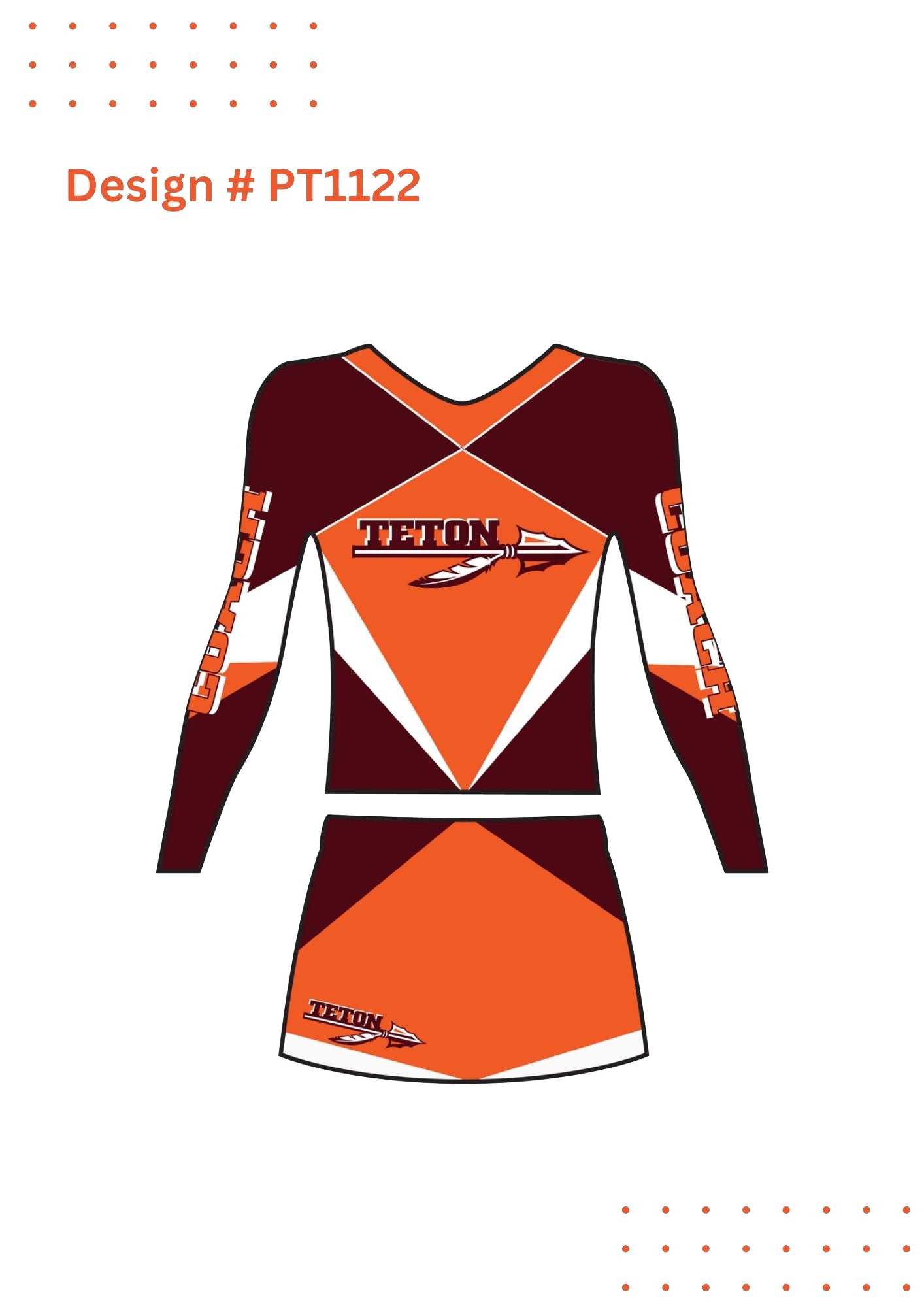 Custom Cheerleading Uniform Mockups