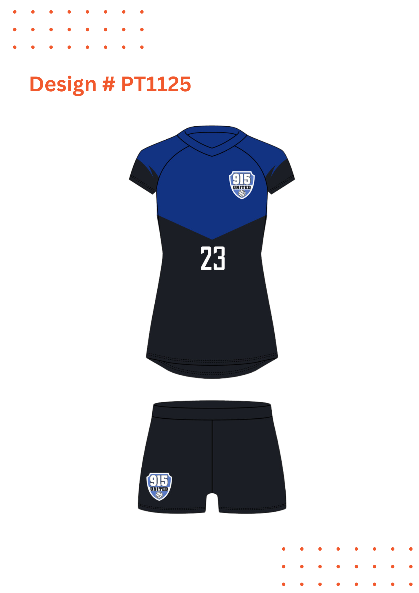 Custom Volleyball Uniform Mockups