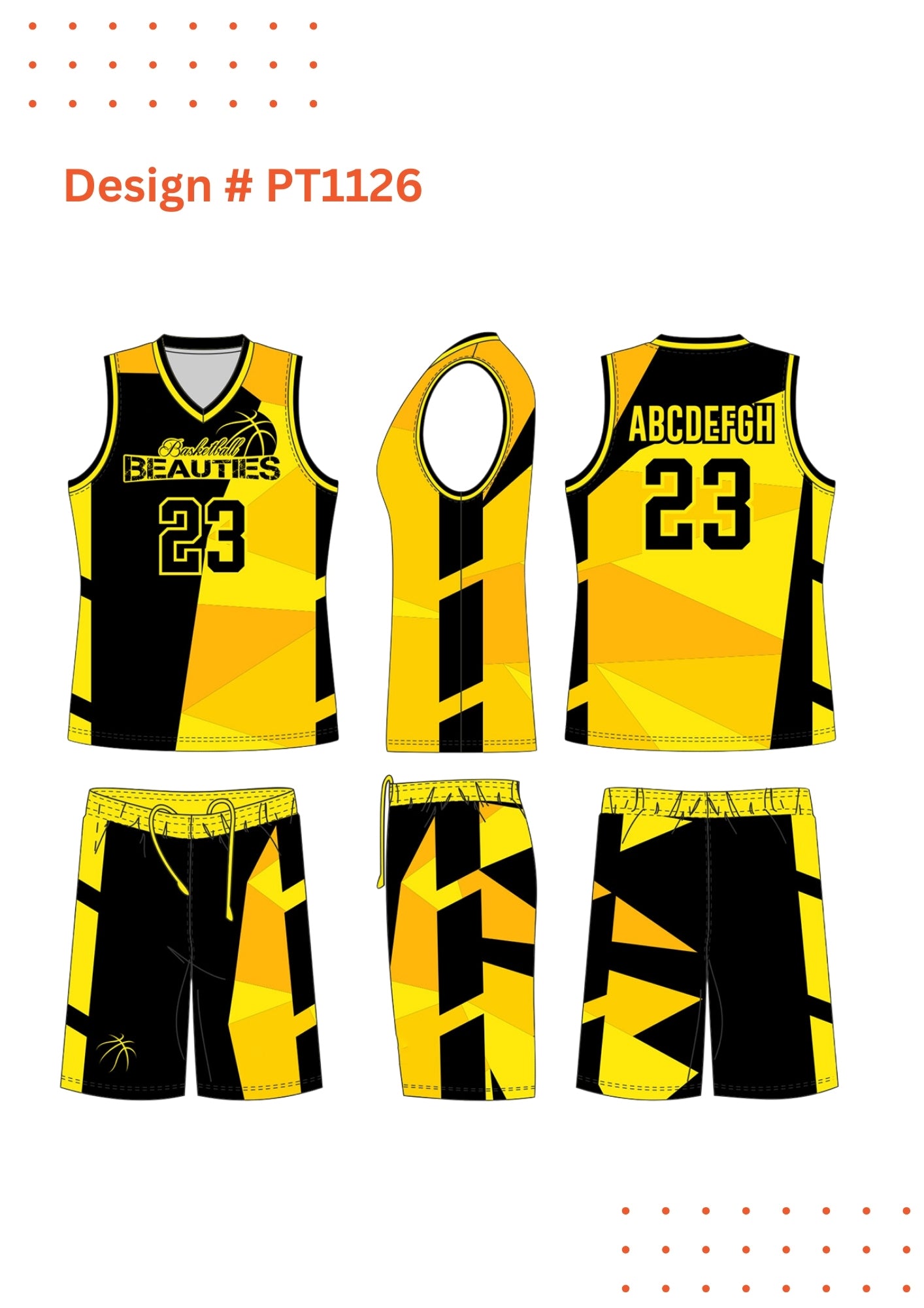 Custom Basketball Uniforms – Mockup Designs