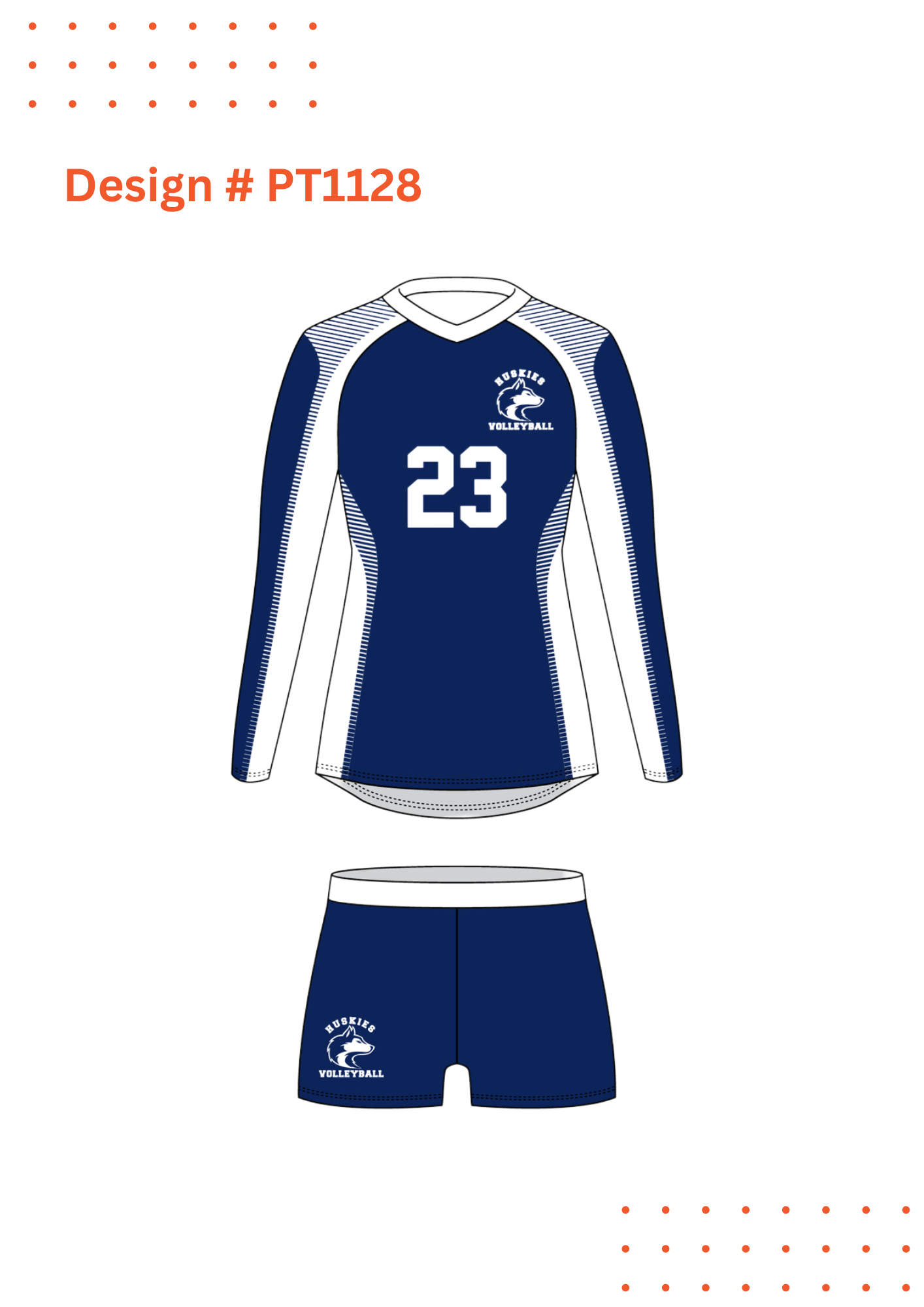 Custom Volleyball Uniform Mockups