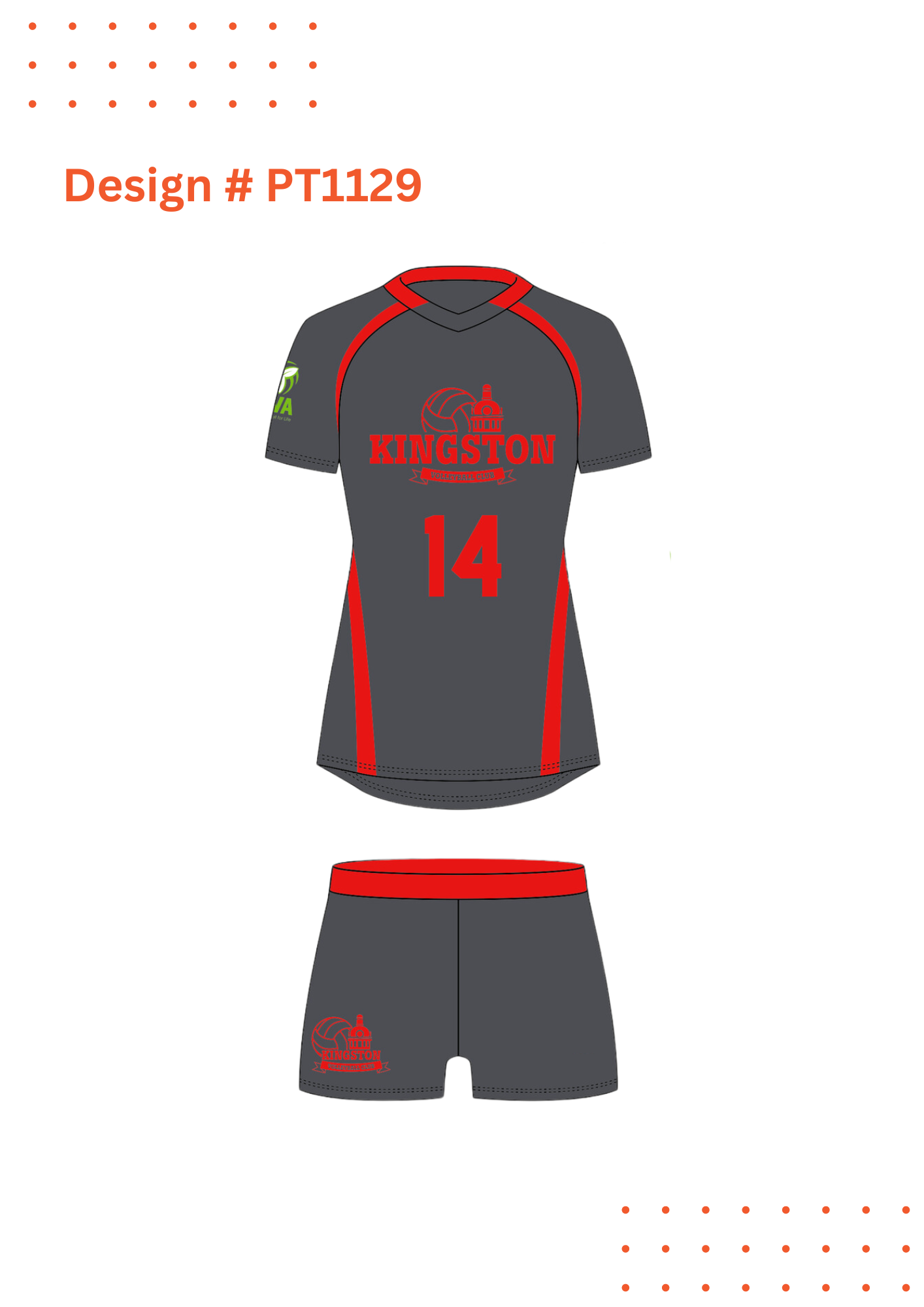 Custom Volleyball Uniform Mockups
