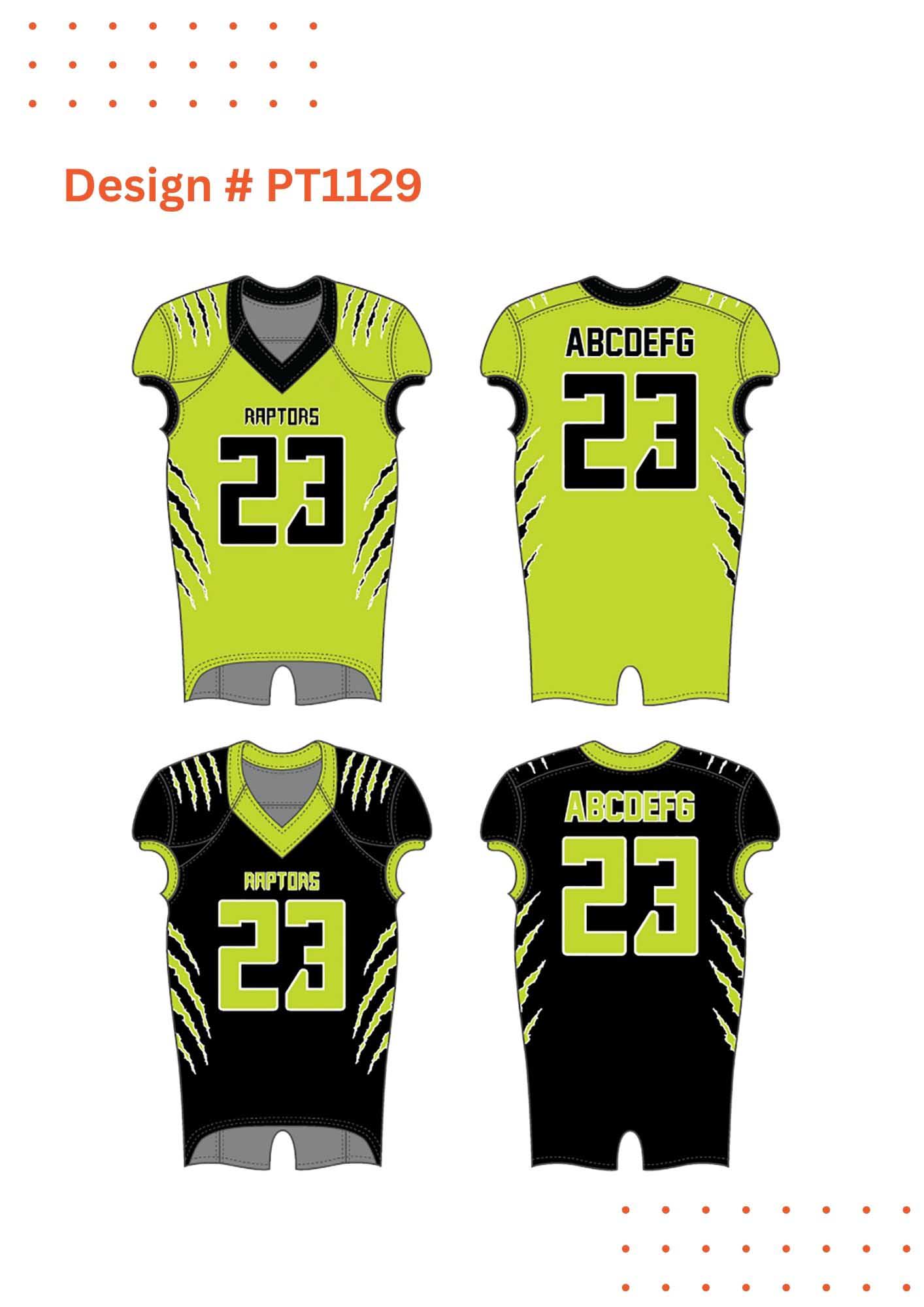 Custom Football Uniform Mockups