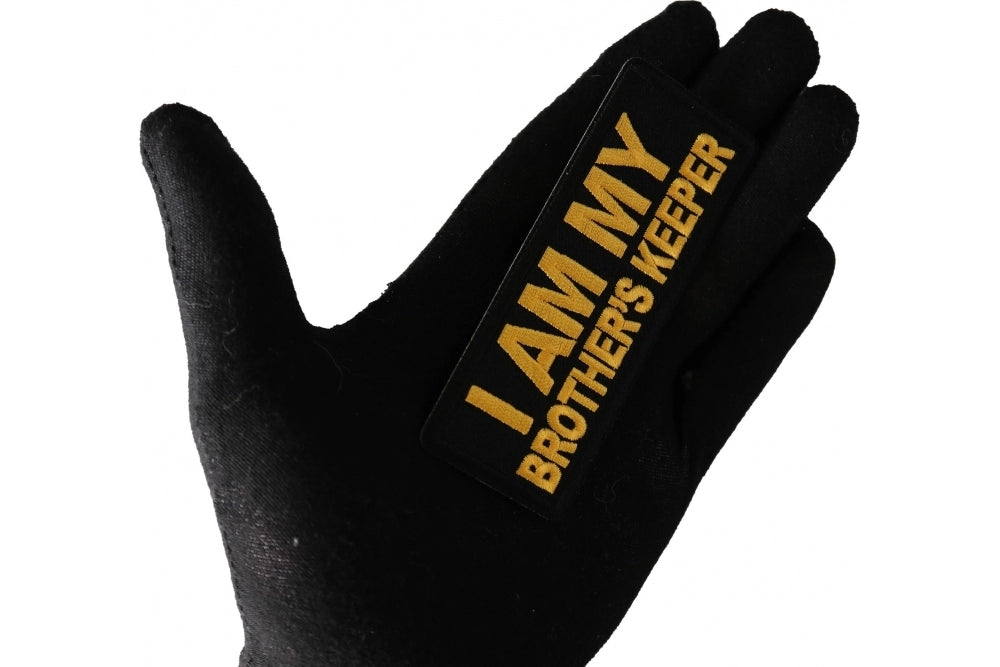 I Am My Brother's Keeper Yellow - Embroidered  patch ( 4x3 Inches )
