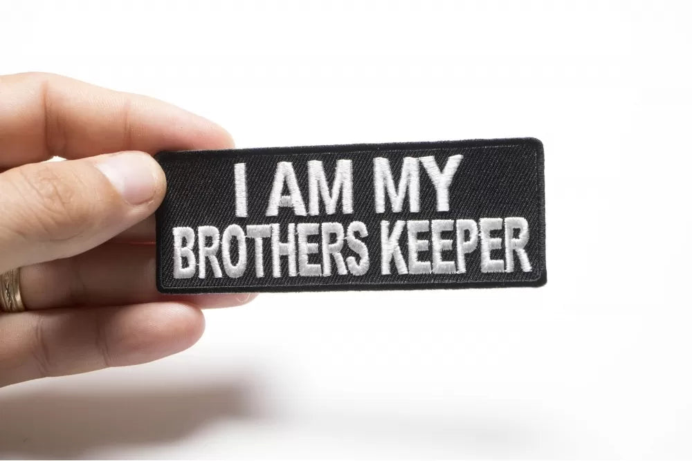 Brother's Keeper Loyalty Embroidered Patch shown for scale